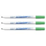 Velleda lot de 3 feutres tableau blanc effaable a sec 1721 pte fine ogive vert