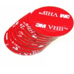 Vhb lot de 15 tampons de ruban adh�sif double face en mousse acrylique rond r�sistant a l'eau et aux ...