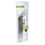 Vin bouquet fik 147 pailles a cocktail en acier inoxydable, non toxiques, rutilisables, brosse pour ...