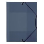 Viquel chemise plastique a4 avec rabats - fermeture a elastique - gris translucide Viquel chemise plastique a4 avec rabats - fermeture a elastique - gris translucide