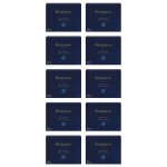 Waterman lot de 10 etuis de 8 cartouches longues encre bleu myst�re