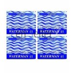 Waterman lot de 32 cartouches d'encre longues - bleu