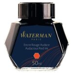 Waterman encre pour stylo plume, couleur rouge audace, flacon 50 ml