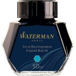 Waterman encre pour stylo plume - flacon d'encre bleu inspiration - bouteille de 50 ml