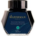 Waterman encre pour stylo plume - flacon d'encre vert harmonie - bouteille de 50 ml
