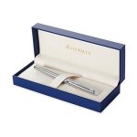 Waterman h�misph�re acier attributs chrom�s stylo plume pointe moyenne - dans son ecrin