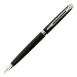 Waterman hmisphre stylo bille a pointe moyenne attributs chroms laque noir