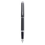 Waterman hémisphère stylo plume a pointe fine attributs chromés mat noir Waterman hémisphère stylo plume a pointe fine attributs chromés mat noir