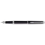 Waterman hmisphre stylo plume pointe moyenne laque noir attributs chroms