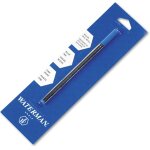 Waterman recharge pour stylos roller a pointe fine, encre bleue (540961) Waterman recharge pour stylos roller a pointe fine, encre bleue (540961)