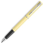 Waterman stylo plume allure jaune pastel pointe fine 1 cartouche longues bleues