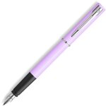 Waterman stylo plume allure mauve pastel pointe fine 6 cartouches courtes bleues