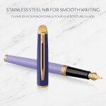 Waterman - stylo plume h�misph�re colour blocking - plume fine - violet - violet