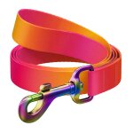 Waudog gradient nylon dog leash, 122 cm long, orange