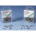 Wedo 1123000 attache parisienne tte ronde pour sachet d'chantillon argent lot de 1000