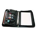 Wedo conference folder a4 - etui avec fermeture eclair pour documents - synth�tique - noir
