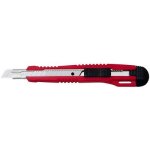 Wedo cutter professionnel, lame: 9mm, avec clip, rouge / noir