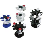 Wedo porte - timbres 6 places, rond, bleu