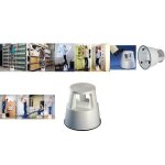 Wedo tabouret marche pied, en plastique, rouge / ral 3000