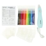 Westcott e - 16800 00 kit de peinture electrique pour enfants avec 12 feutres & 19 pochoirs a peindre ...
