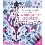 Window art mon bel hiver - avec 40 modles, 4 tubes de peintures et 1 feuille en pvc