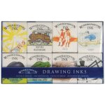 Winsor & newton encre a dessiner assortiment d'encre sp�ciale de 8 flacons 14 ml