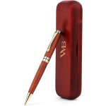 Wordsworth and black ballpoint pen set - stylo de luxe epoustouflant en bambou bois de rose, finition ...
