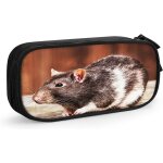 Xcbfvx trousse a crayons adorable rat pour animaux de compagnie, grande capacit, grande pochette, porte ...