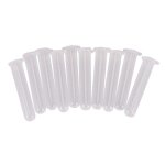 Xeju 10pcs 10ml micro centrifuge tube vial clear plastic vials container snap cap
