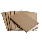 Xeju cahier de papier kraft bloc - notes vierge cahier de journal vintage