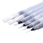 Xeme 6pcs / set stylo d'encre rechargeable pilote de brosse a eau pour la calligraphie de peinture aquarelle ...