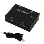 Xeme s�lecteur de bo�te de commutation vid�o vga 2 ports 2 entr�es 1 sortie pour pc lcd