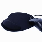 Xeme tapis de soutien de poignet confort noir souris souris pad ordinateur pc portable reste chaud