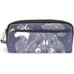 Xo trousse a crayons en cuir durable avec fermeture eclair pour l'�cole et le bureau motif coeur