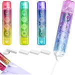 Yemaesre - 4pcs mini rubans correcteurs portable avec 5 gommes, souris correcteur blanc, souris effaceur ... Yemaesre - 4pcs mini rubans correcteurs portable avec 5 gommes, souris correcteur blanc, souris effaceur ...
