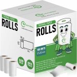 Yemaesre - carton de 100 bobines de papier thermique pour carte bleue - rouleaux thermiques 57x30x12mm ...