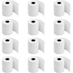 Yemaesre - papier thermique lot de 12 bobine papier thermique 57mm x 50mm x 19m bobine carte bancaire ...