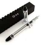 Yongsheng - stylo a plume a remplissage sous vide, barils transparents en acrylique, stylo a encre d'criture ...