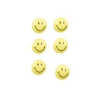 Zeller 11204 jeu d'aimants smiley en plastique Ø 3 cm, 6 pi�ces