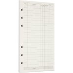 Zelten recharge de papier perfor pour reliure a 6 trous - journal intime rechargeable (a6 / 6 hole, ...