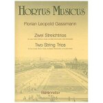 Zwei streichtrios / score + parties de partitions