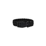 Bracelet de survie en corde de parachute large - noir / s Bracelet de survie en corde de parachute large - noir / s