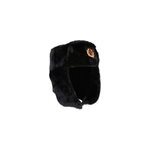 Chapeau de fourrure russe avec badge - noir / s Chapeau de fourrure russe avec badge - noir / s