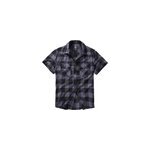 Chemise checkshirt halfsleeve - noir / s