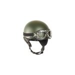 Demi casque r�tro - olive / s