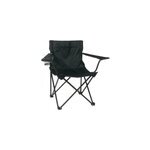 Fauteuil pliant avec armature en tube acier - noir