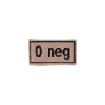 Insigne groupe sanguin 0 neg - olive Insigne groupe sanguin 0 neg - olive