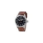 Montre airleader steel bracelet en cuir de buffle brun - default title