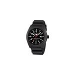 Montre inceptor black steel bracelet caoutchouc - noir
