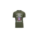 T - shirt u. s. army paratrooper 82nd - olive / s / vintage star